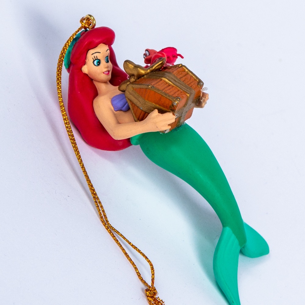 Ariel little mermaid Sebastian holiday ornament Disney vintage